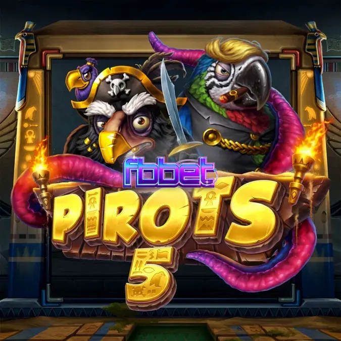 Interface do jogo de slot Pirots 5 mostrando a grade expansível e as aves piratas